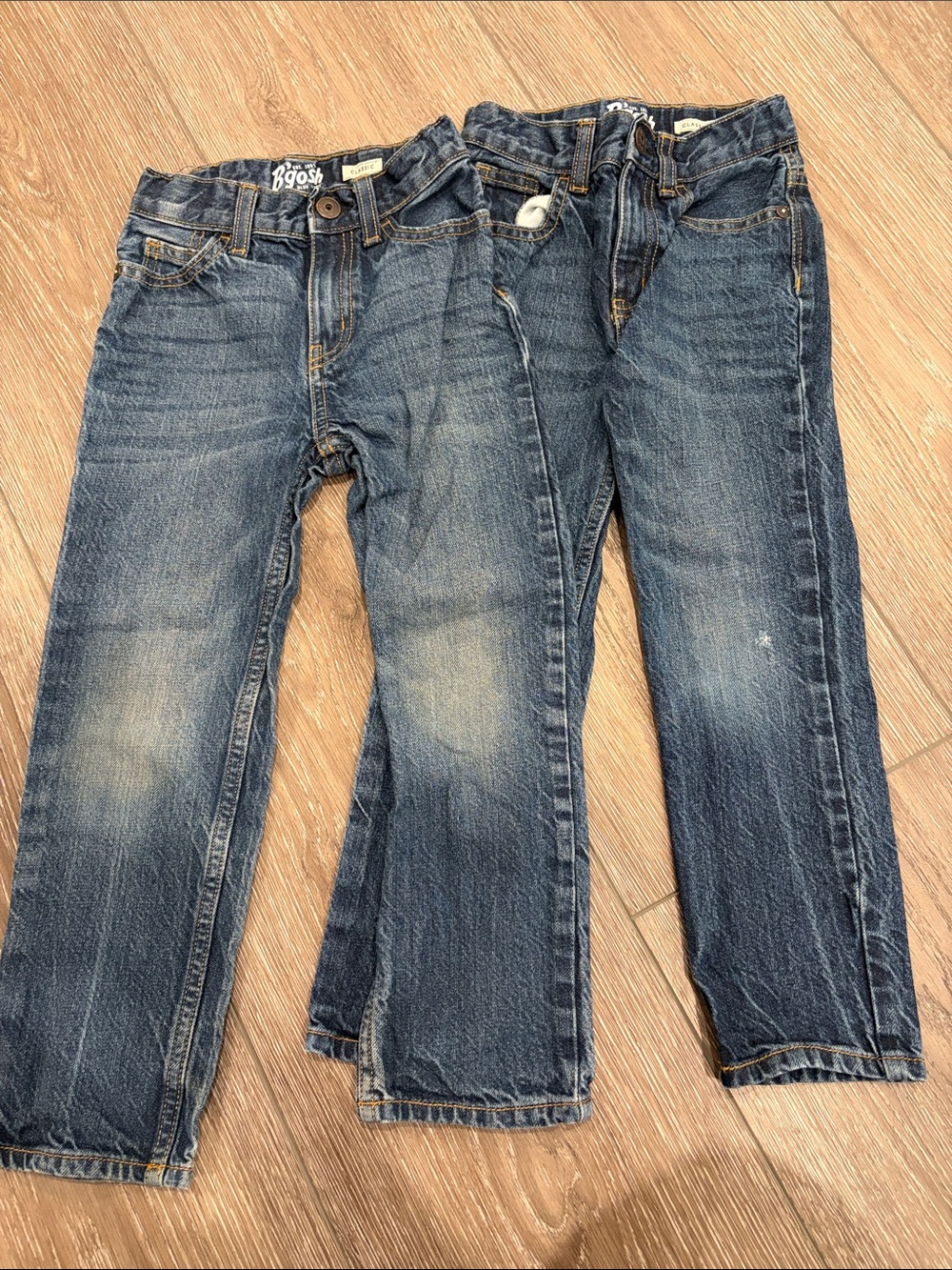Kids Straight Dark Blue Denim Jeans - Classic Straight Fit